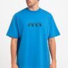 Men Blue Printed Cotton T-Shirt
